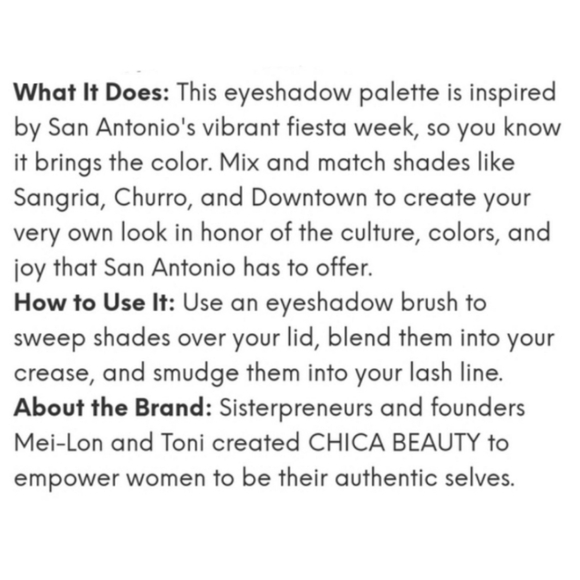 🎨 Chica Beauty Fiesta Eyeshadow Palette - Picture 5 of 9